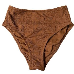 Shade & Shore Brown S Bikini Bottom